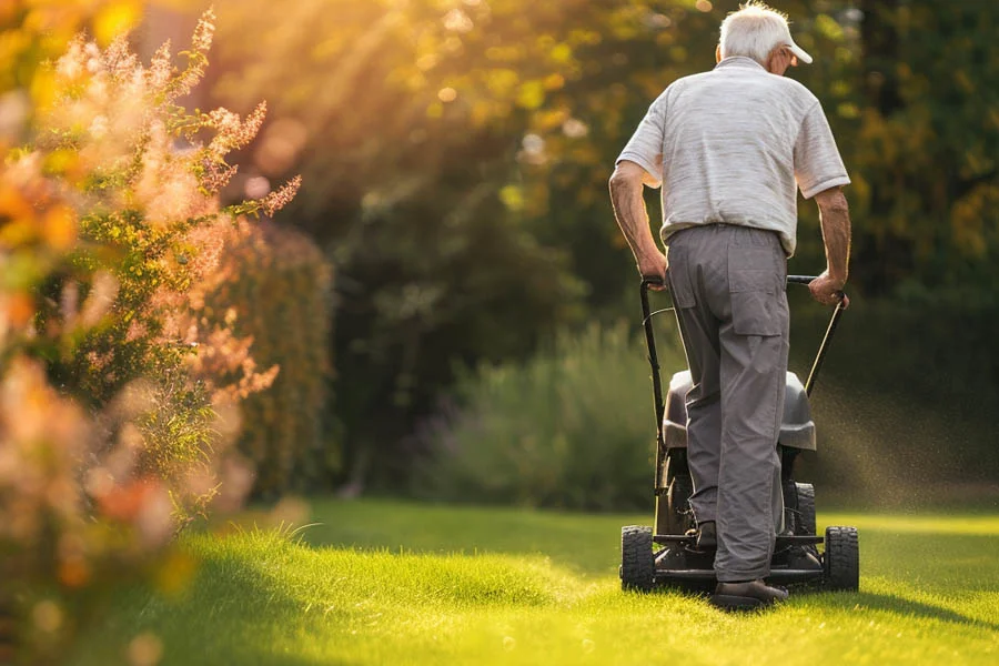 battery operated self propelled lawn mowers